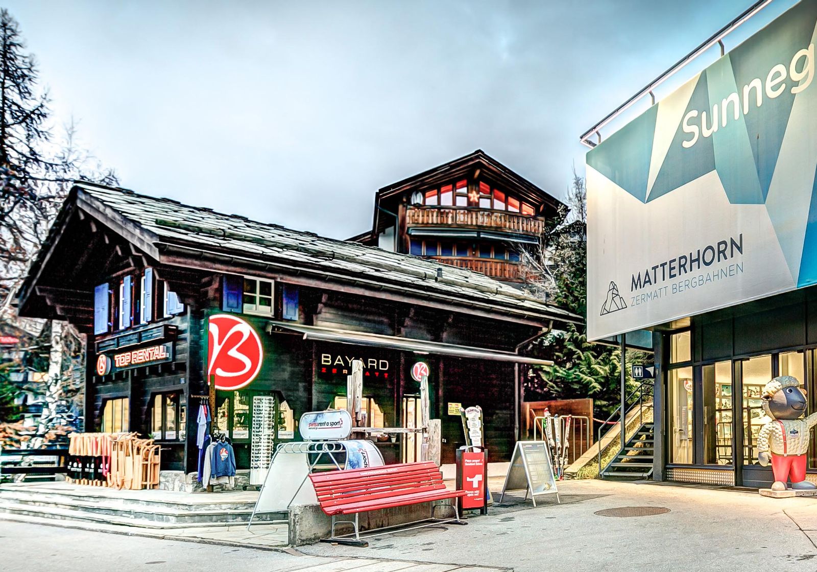 Bayard Rental Sunnegga Ski & Snowboards mieten in Zermatt