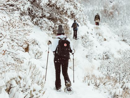 In Zermatt können Schneeschuhwanderer die perfekte Kombination aus Schneesicherheit und Bergschönheit erleben.